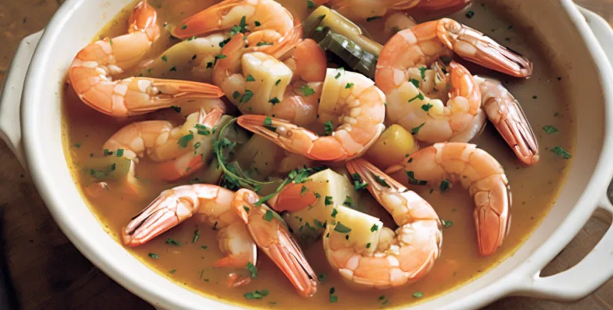 Bouillon de crevettes à la Louisiane