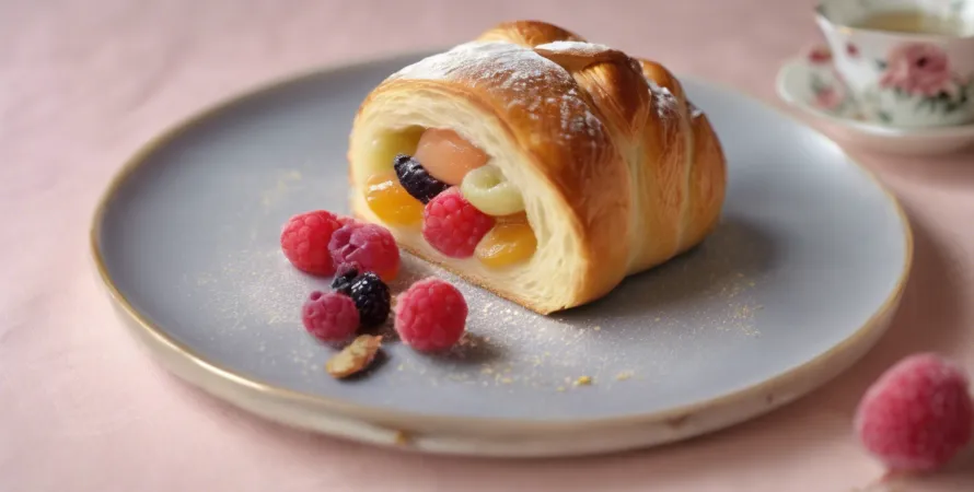 Pain au thé aux fruits et au marzipan