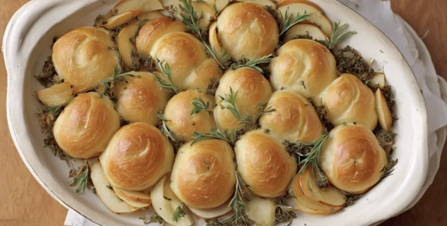 Pain aux herbes et pommes de terre