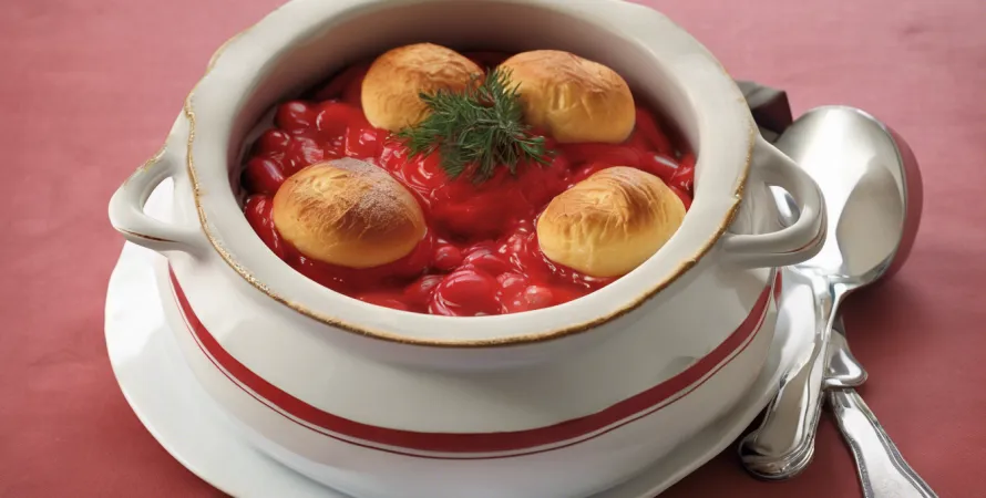 Borshch chaud aux choux