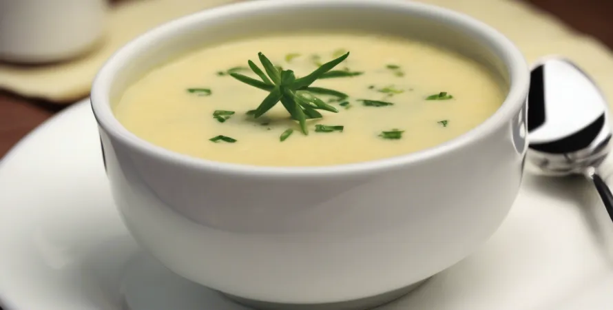 Potage crémeux de légumes et tofu