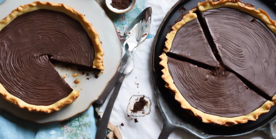 Tarte au chocolat sans croûte
