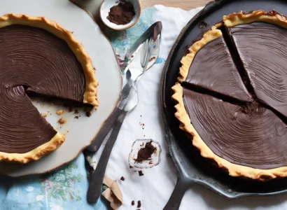 Tarte au chocolat sans croûte