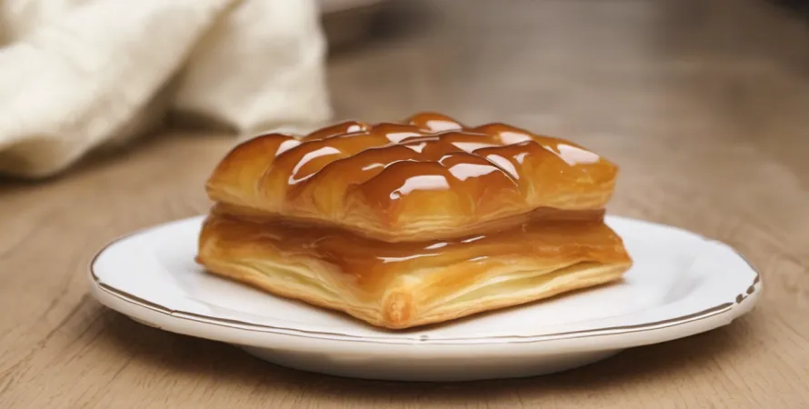 Pommes Caramel en Puff Pastry