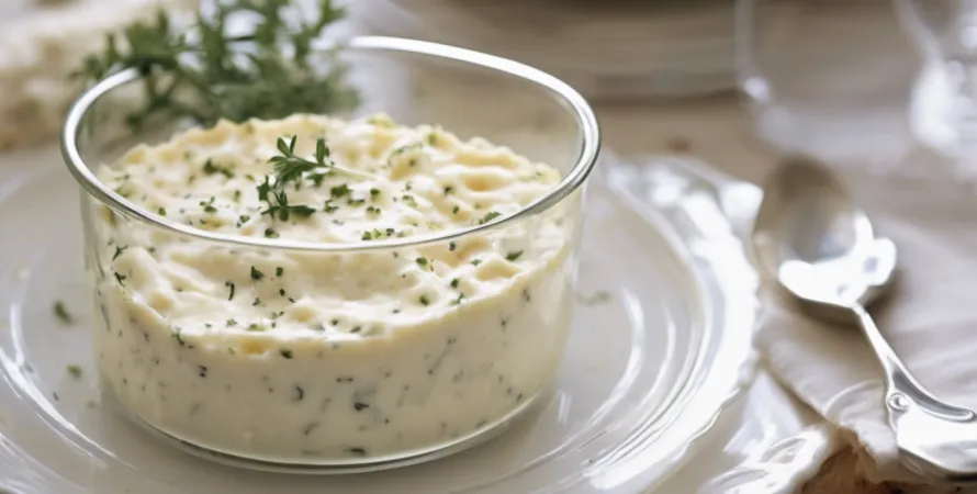 Fromage frais mariné au thym