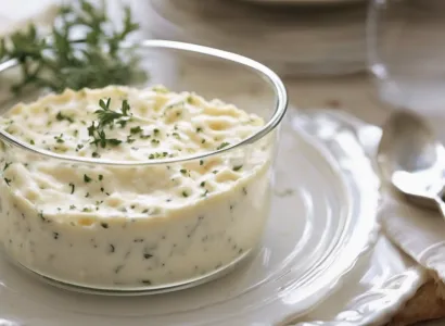 Fromage frais mariné au thym