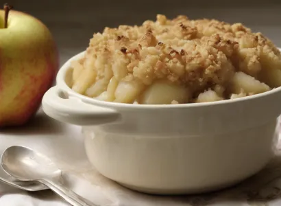 Crumble de poire et pomme
