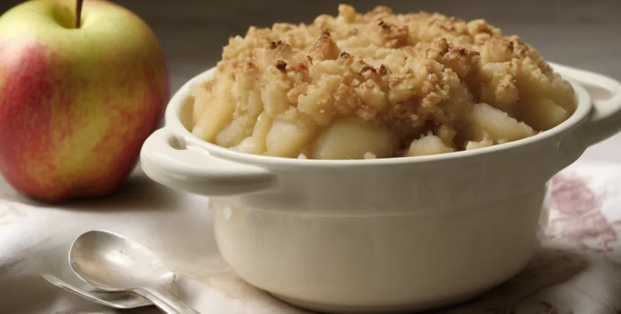 Crumble de poire et pomme
