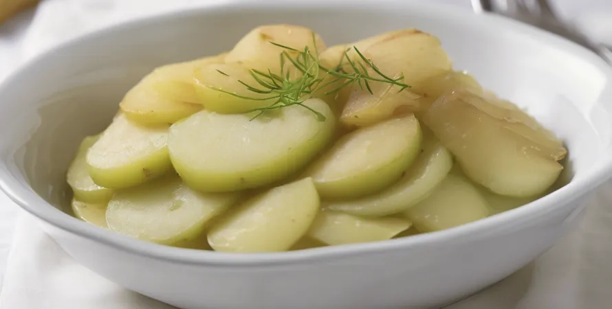 Purée de pommes de terre aux concombres