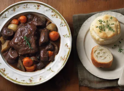 Daube de boeuf à la bourguignonne
