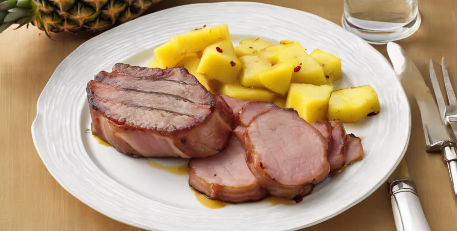 Filet de porc au bacon et ananas