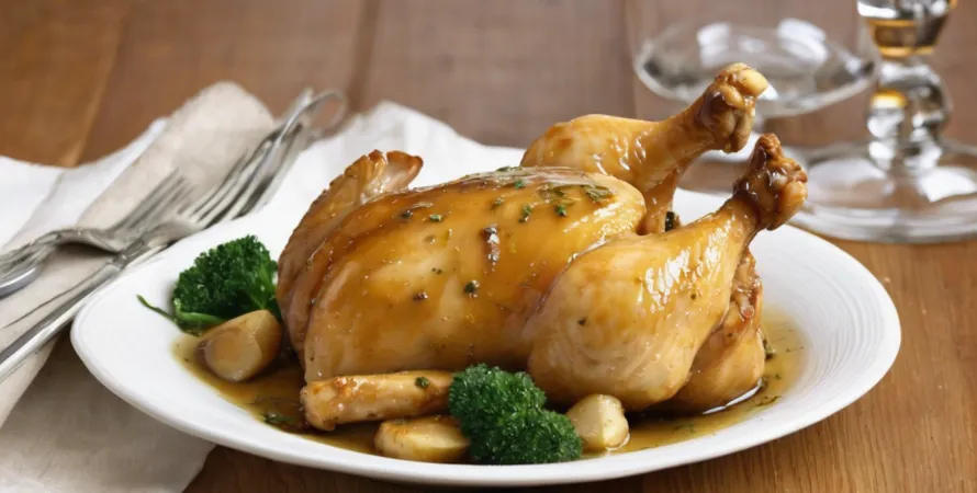 Poulet au miel et moutarde de Dijon