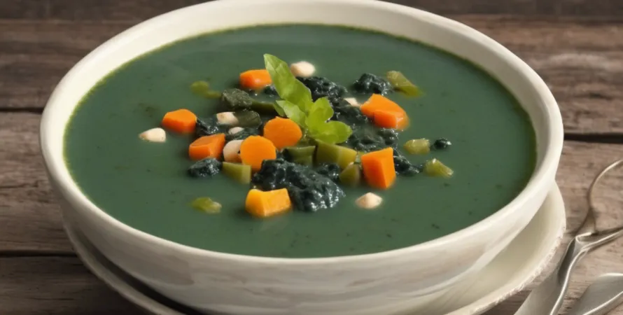 Potage de Légumes et Spiruline