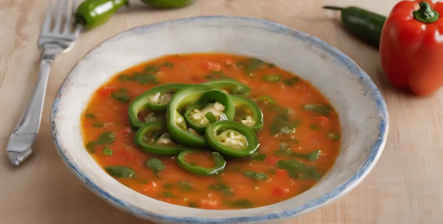 Salsa de pêche et jalapeno