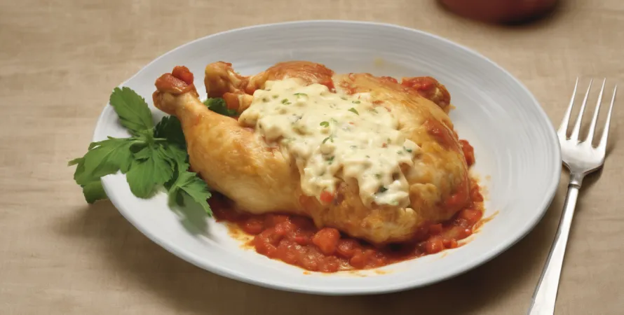Poulet à la salsa et fromage