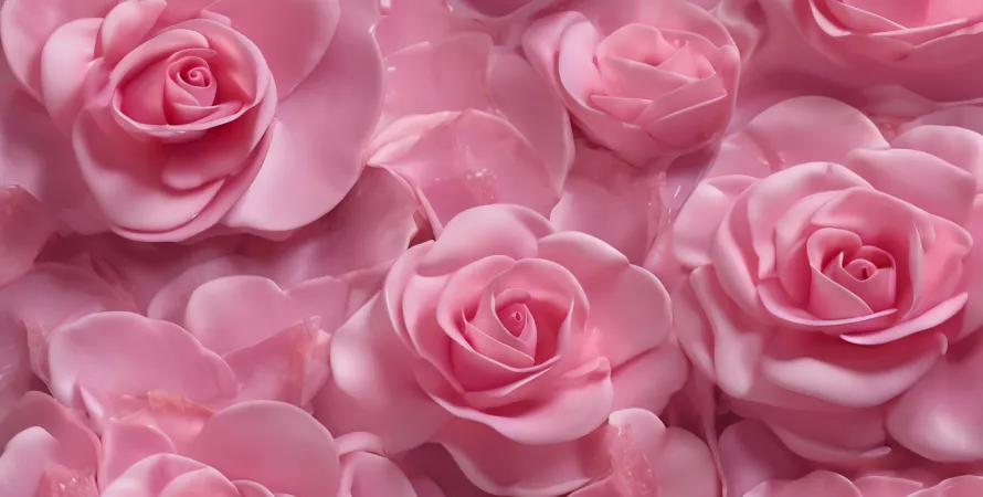 Pétales de rose cristallisées