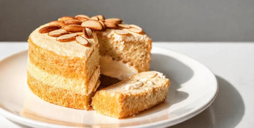 Gâteau allemand à la crème et aux amandes