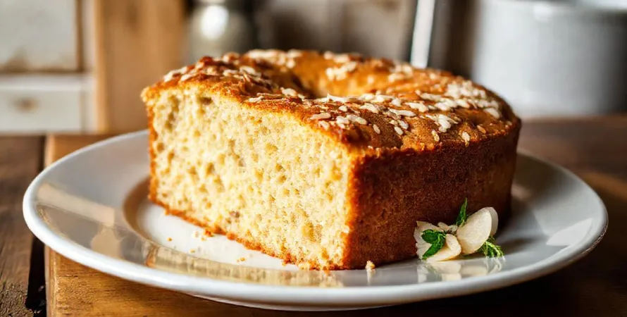 Gâteau au poireau et aux amandes
