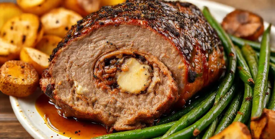 Porc rôti au fromage de Stilton