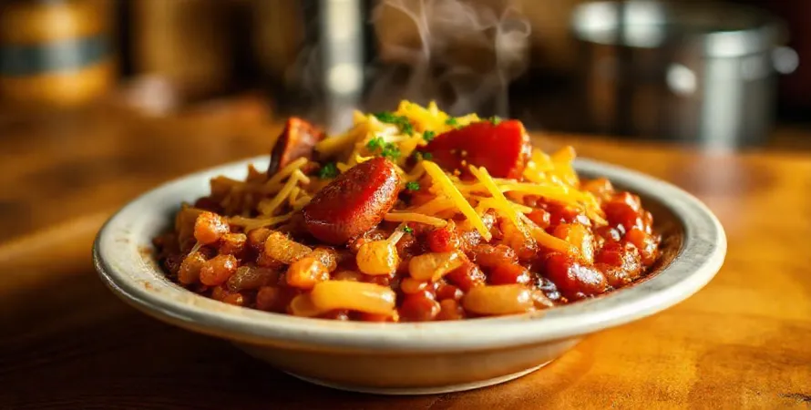 Haricots au four au sauce Kielbasa