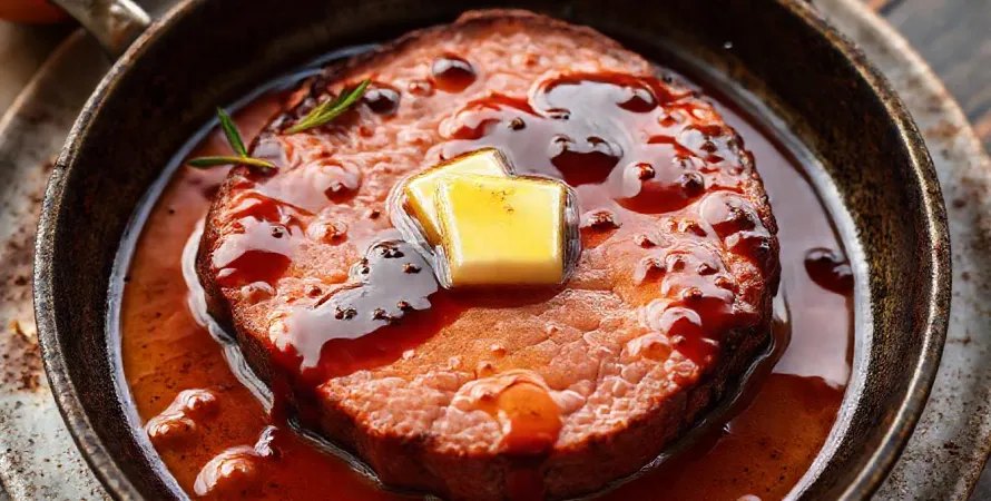 Steak de jambon aux prunes