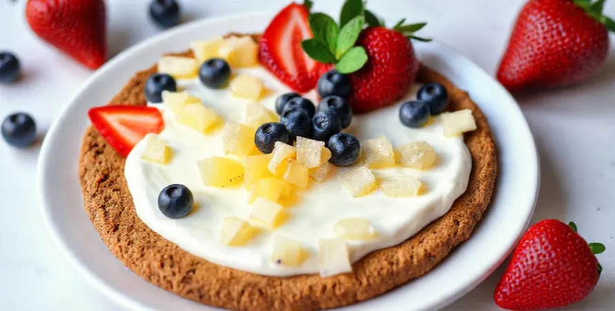Pizza aux fruits