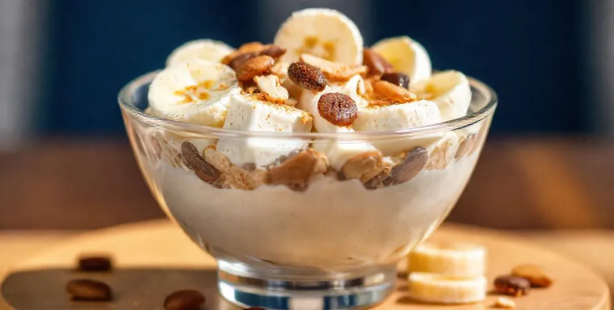 Tofu froid aux amandes et banane