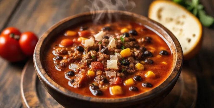 Soupe au boeuf et haricots