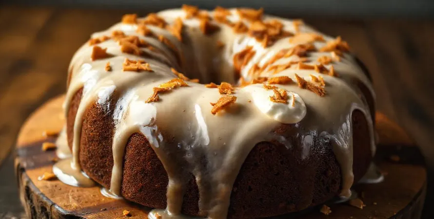 Gâteau au rhum et toffee