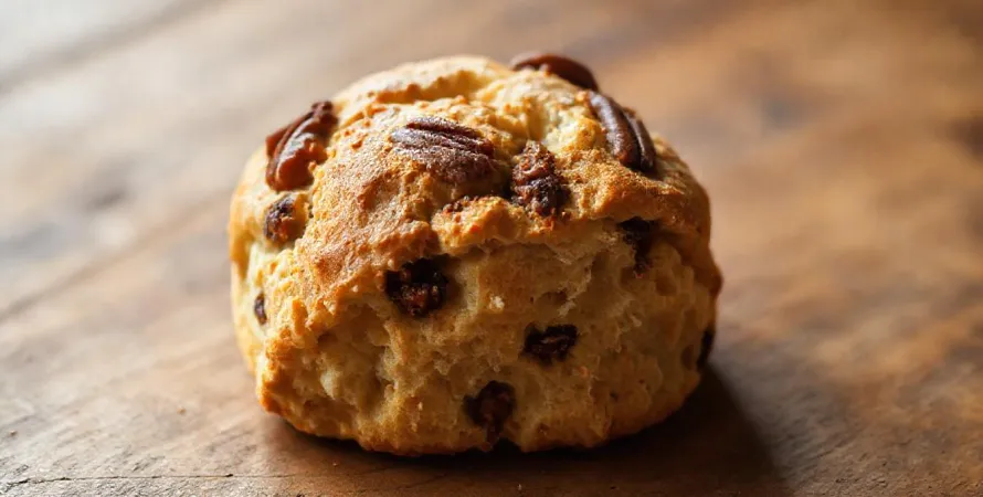 Scones au café et noix de pacane