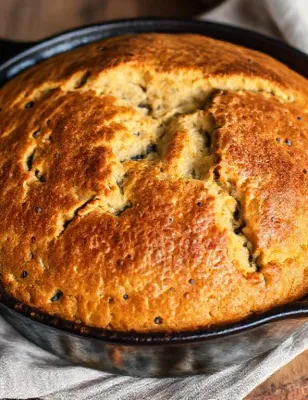 Pain de maïs bleu