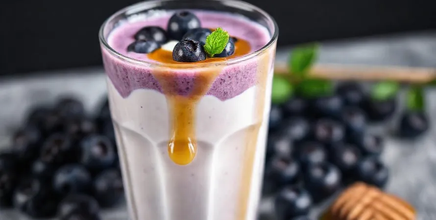 Smoothie aux bleuets canadiens
