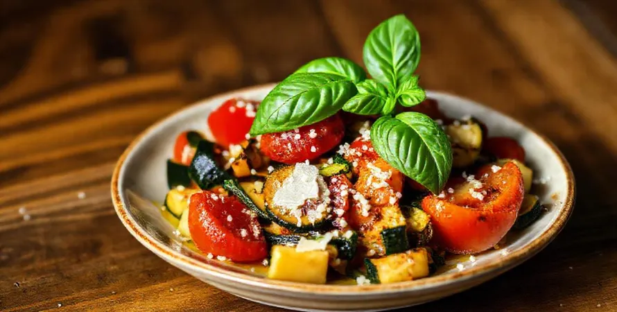 Courgettes et tomates sautées