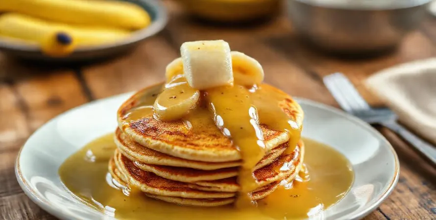 Pancakes aux bananes et vanille