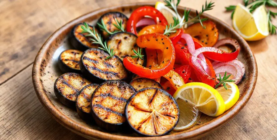 Légumes grillés à l'origan et au citron
