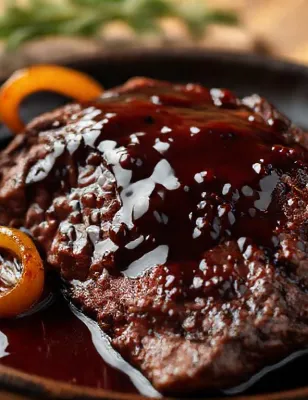 Paleron de bœuf braisé au vin rouge et gingembre