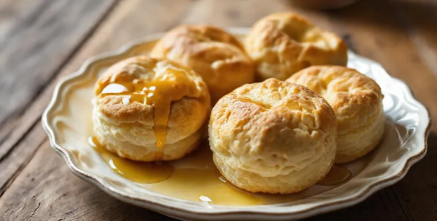 Biscuits de la Louisiane au yaourt et au miel