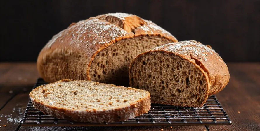 Pain rustique aux farines composées et sons