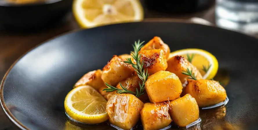Poulet mariné au citron et au vinaigre de cidre