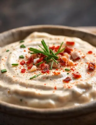 Tartinade de palourdes au fromage frais et condiments
