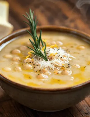 Soupe express de haricots blancs au romarin et citron