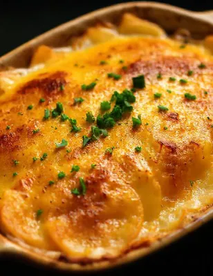 Gratin de pommes de terre à la ricotta et au gruyère