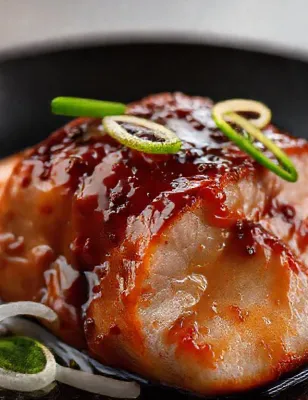 Échine de porc laquée aux cinq épices
