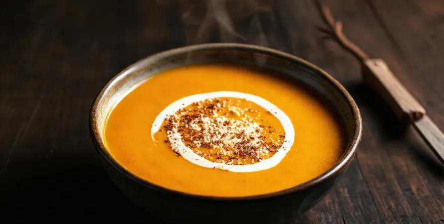 Velouté de courge butternut au parmesan
