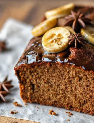 Cake au pain d'épices et à la banane