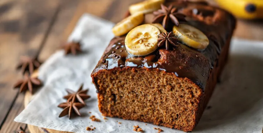 Cake au pain d'épices et à la banane
