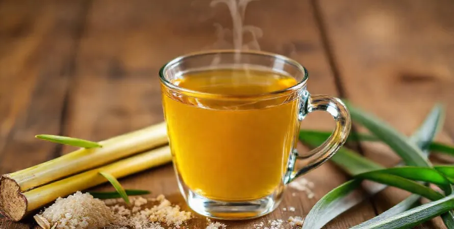 Infusion à la citronnelle fraîche et sucre de palme