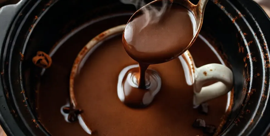 Chocolat chaud onctueux à la mijoteuse