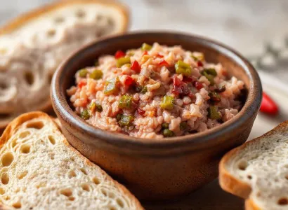 Tartinade de jambon aux condiments