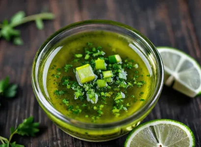 Sauce chimichurri au citron vert et piment jalapeño